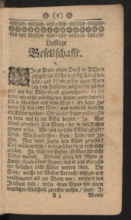 Lustige Gesellschafft.