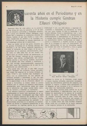 Cuarenta años en el periodismo y en la historia cumple Gontrán Ellauri Obligado