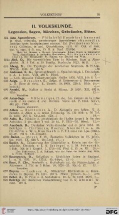 II. Volkskunde. Legenden, Sagen, Märchen, Gebräuche, Sitten (Nr. 684 - 1096)