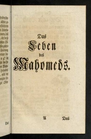1-406, Das Leben des Mahomeds