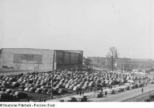 Leipzig, Messegelände, Parkplatz