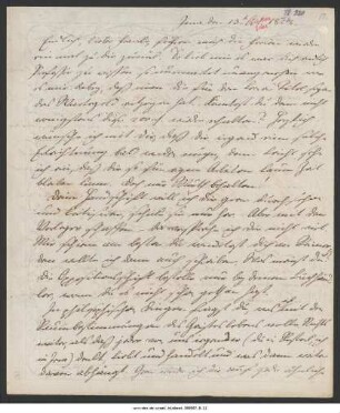 Brief von Fries an Friedrich Francke