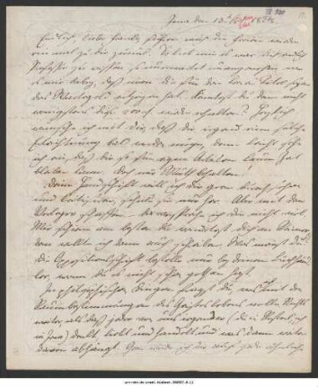 Brief von Fries an Friedrich Francke