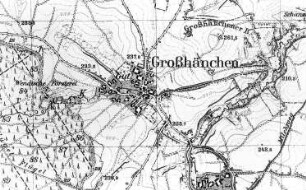 Burkau-Großhänchen. Meßtischblatt, 1:25000, Sekt. Bischofswerda, Nr. 4851 (RA Görlitz 30/38)