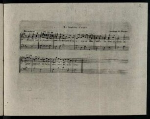 Le bonheur d' aimer. musique de Gossec.
