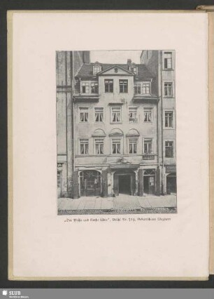 „Der Weiße und Rothe Löwe“, Brühl Nr. 319, Geburtshaus Wagners