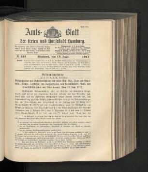 No. 142, 13. Juni 1917