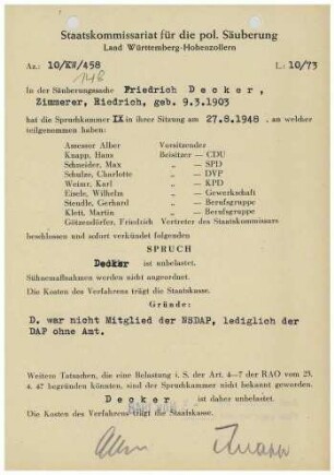 Decker, Friedrich