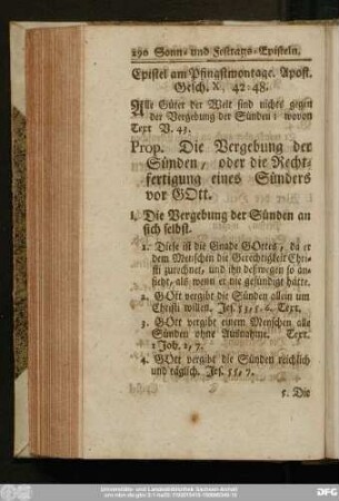 Epistel am Pfingstmontage. Apost. Gesch. X, 42 - 48.