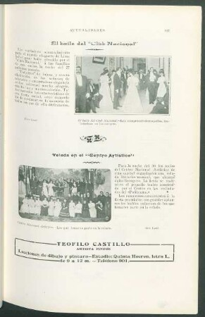 Velada en el "Centro Artístico"