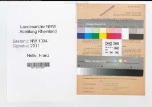 Entnazifizierung Franz Helle , geb. 24.12.1913 (Oberfeldwebel)