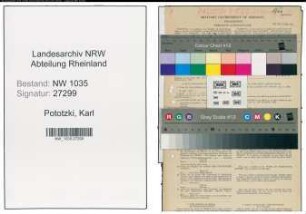 Entnazifizierung Karl Pototzki , geb. 24.12.1910 (Steiger)