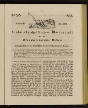 No 25. 21. Juni. 1833