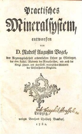 Practisches Mineralsystem