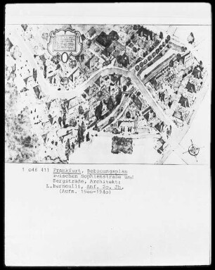 Frankfurt, Bebauungsplan zwischen Sophienstraße und Bergstraße