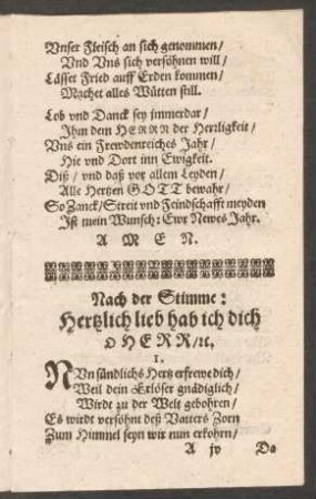 Nun sündlichs Hertz erfrewe dich/ Weil dein Erlöser gnädiglich