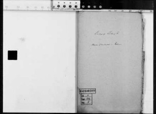Gedenkzettel und Notizen des Landgrafen Ludwig V.
