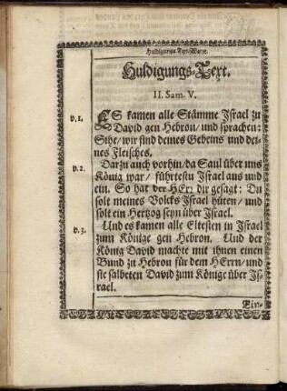 Huldigungs-Text.