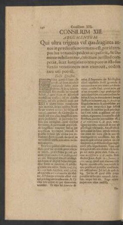 Consilium XIII.