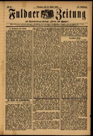 Ausgabe vom Montag, den 27. April 1896.