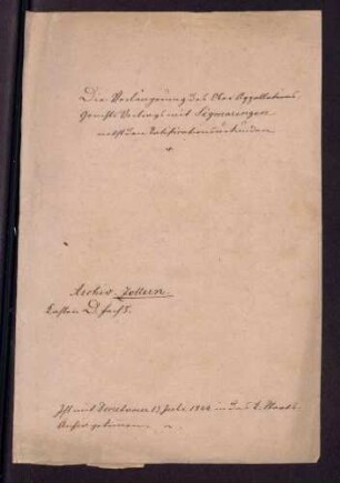 Vertrag zwischen Württemberg und Hohenzollern-Sigmaringen über die Zuständigkeit des Obertribunals Stuttgart als Oberappelationsgericht für Hohenzollern-Sigmaringen, 1844