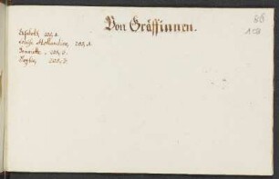 Von Gräfinnen.