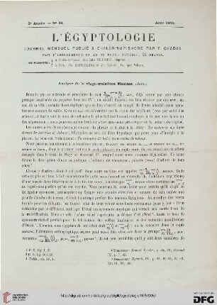 Heft 20 (Août 1875)