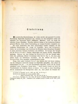 Über Euplectella aspergillum (R. Owen) : ein Beitrag zur Naturgeschichte der Kieselschwämme; mit einer photographischen Tafel und drei Kupfertafeln
