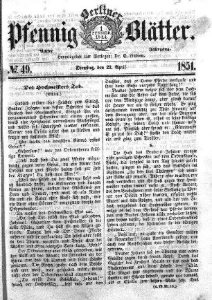 No. 49, Dienstag,den 22. April