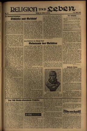 Zweite Ausgabe vom Sonntag, den 04. April 1937.