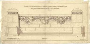 Pfann, Paul; Nürnberg; Prinzregent-Luitpold-Denkmal - Unterbau Vorderseite - Fries (Ansicht)