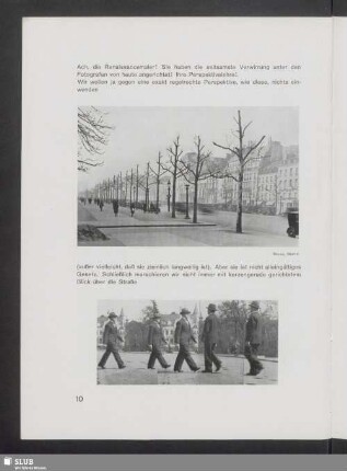 Allee mitten in der Stadt