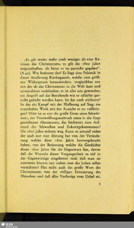 [Kierkegaard und das Christentum]