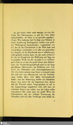 [Kierkegaard und das Christentum]