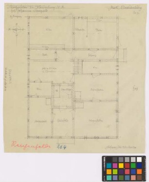 Reichenfelde (Kreis Königsberg/Neumark): Hof Johannes Stargard. Wohnhaus (Grundriss)