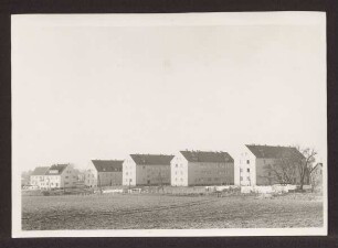 Georgstraße, Neubauten von Wohnblocks (Rückansicht). Detmold