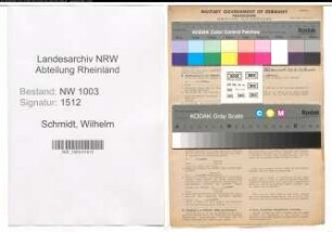 Entnazifizierung Wilhelm Schmidt , geb. 16.05.1893 (Schlosser)