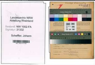 Entnazifizierung Johann Scheffler, geb. 10.01.1905 (Arbeiter)
