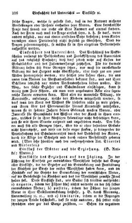 Einfachheit des Unterrichts