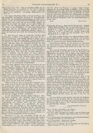 73-74 [Rezension] Wagenaar, Lützen Gerrit, Over een Amerikaanse wijze van pastoraat