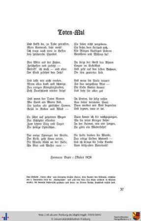 Toten-Mal (Gedicht)