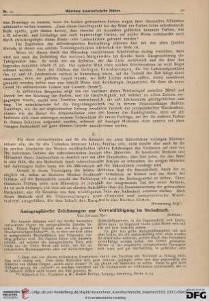 7: Autographische Zeichnungen zur Vervielfältigung im Steindruck, [2]