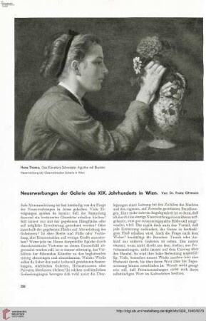 55: Neuerwerbungen der Galerie des XIX. Jahrhunderts in Wien