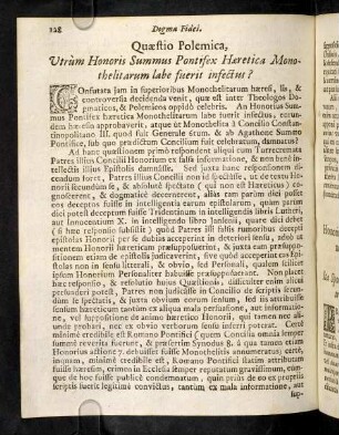 128-130, Quaestio Polemica; Resolutio Quaestionis
