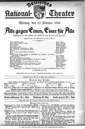 Alle gegen Einen, Einer für Alle