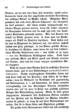 Ansiedelungen nomadisirender Indianer.