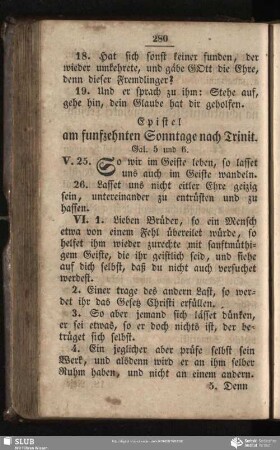 [Am fünfzehnten Sonntage nach Trinitatis]