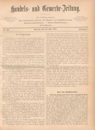 Nr. 22=28. Mai 1881