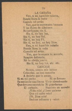 La cabaña.