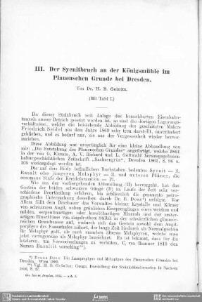 Der Syenitbruch an der Königsmühle im Plauenschen Grunde bei Dresden